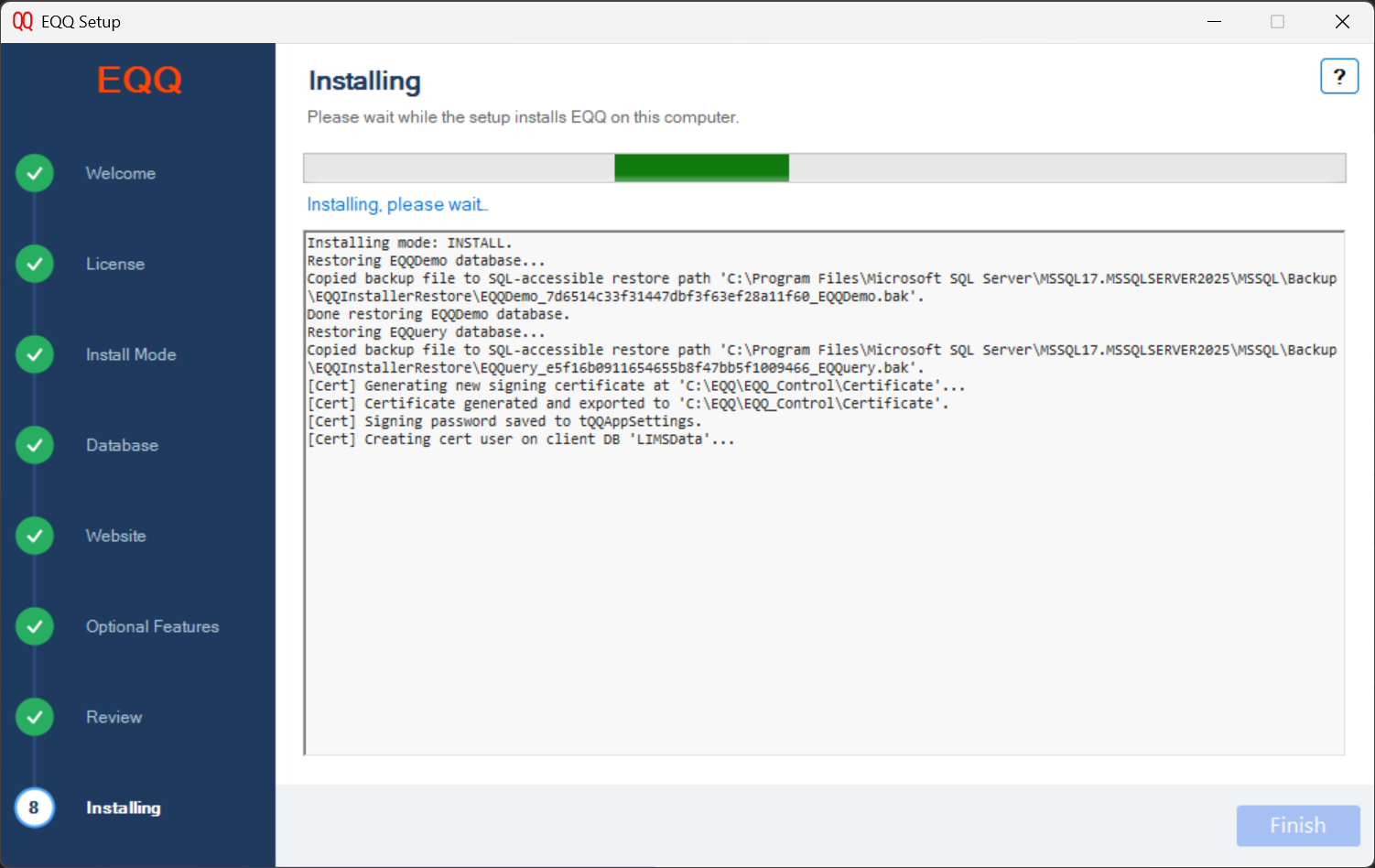 Step 8 — Installing