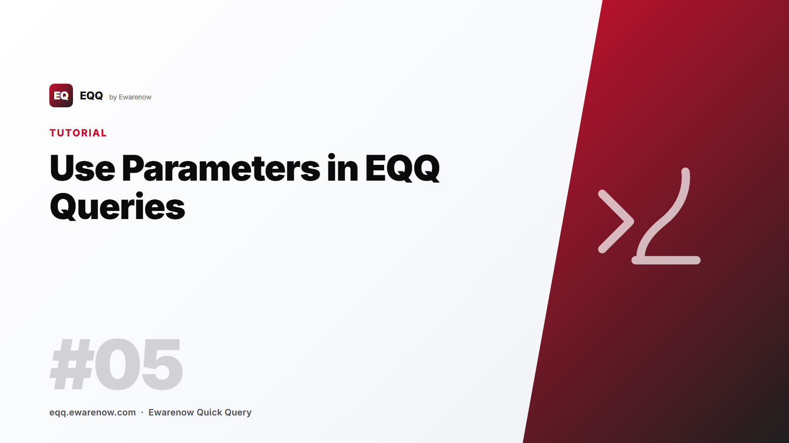 Use Parameters in EQQ Queries